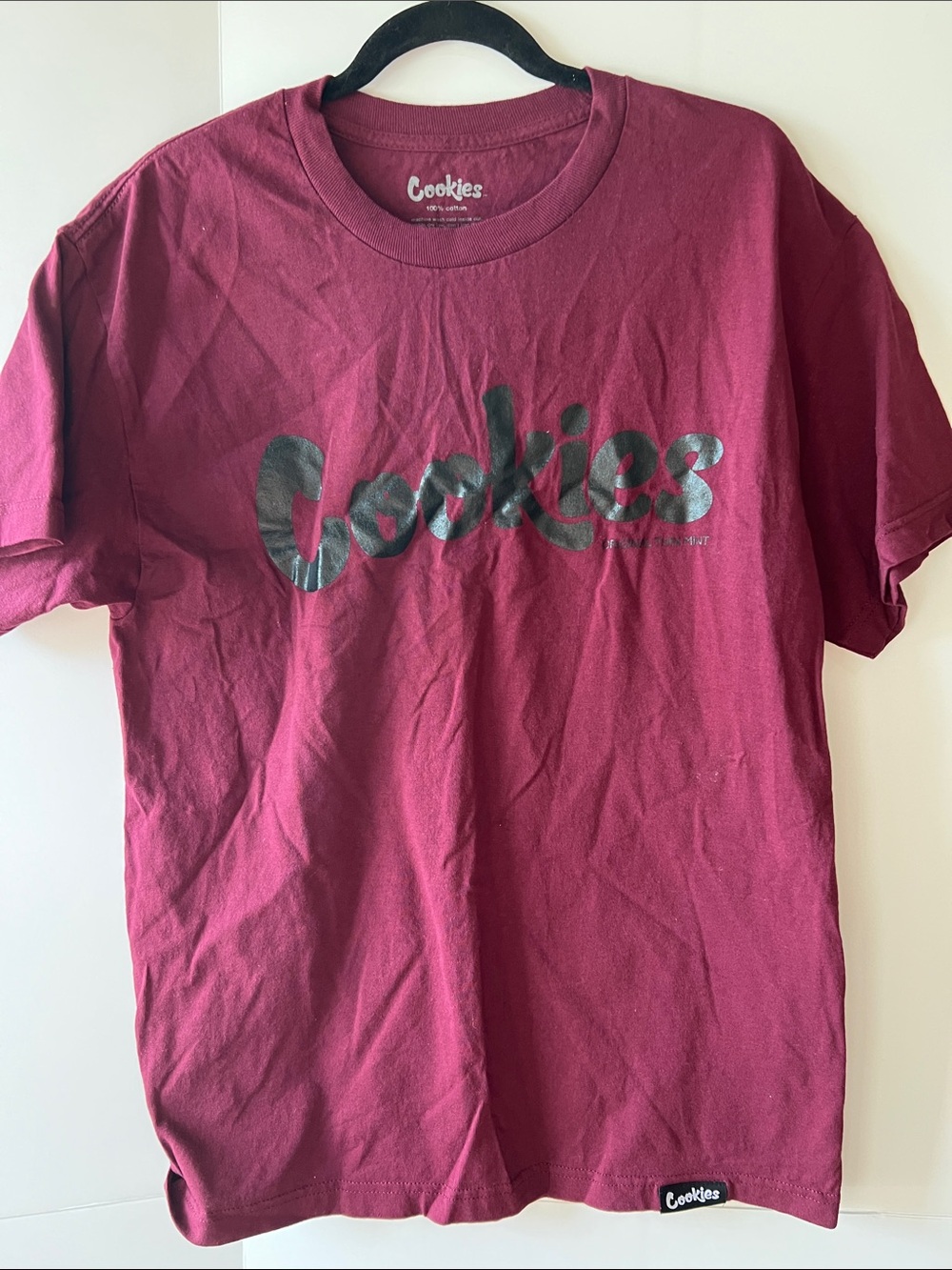 Cookies Maroon Logo Tee